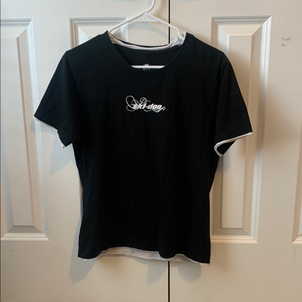 Black Graphic Ski-Doo Shirt